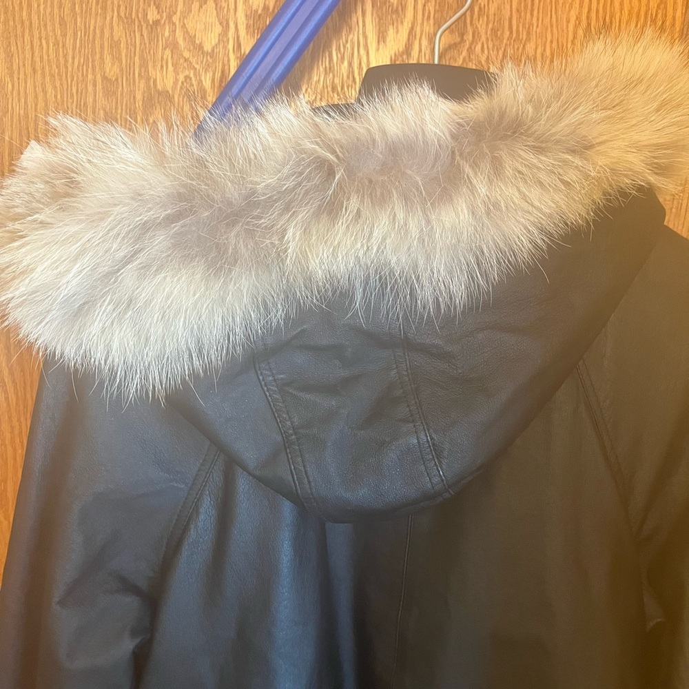 Omint long genuine leather coat.